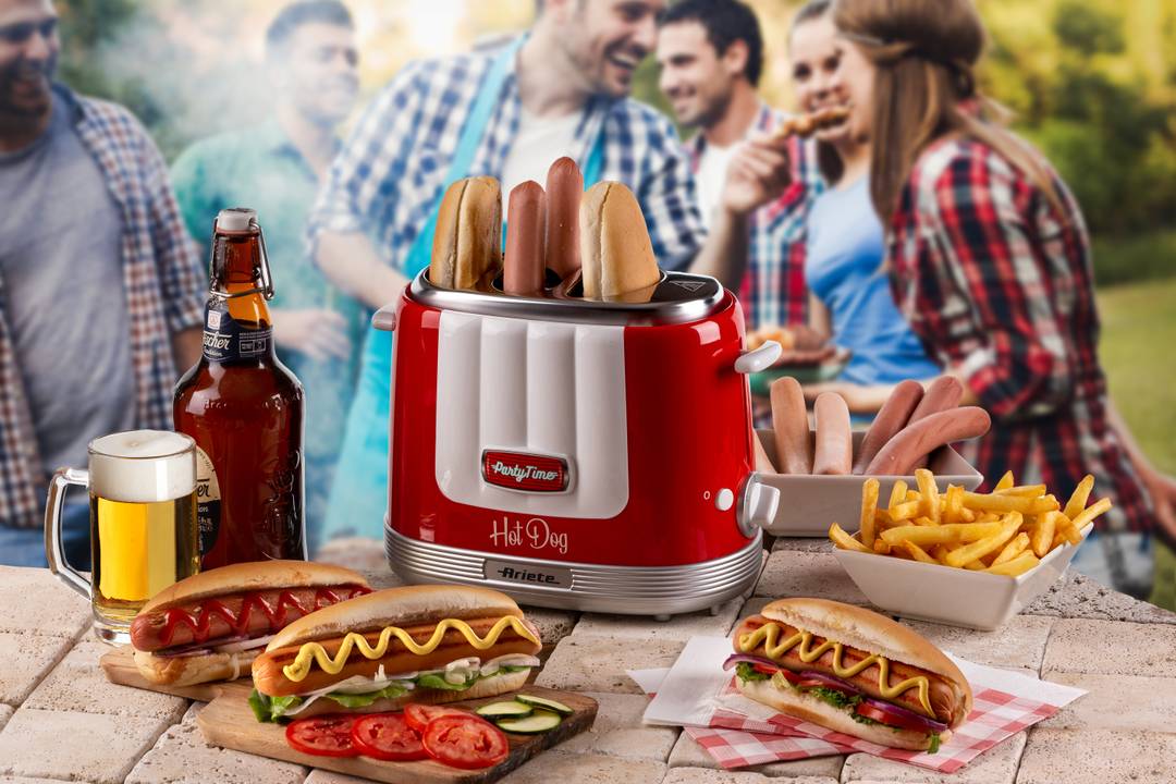 Maker Hot Dog do červený spotřebiče italské Party Inovativní | - 206, Time domácnosti Ariete Ariete