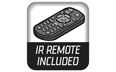 IR remote Included