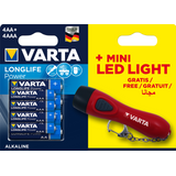 Obrázok ku produktu Varta High Energy 4xAA/AAA + Mini LED Light